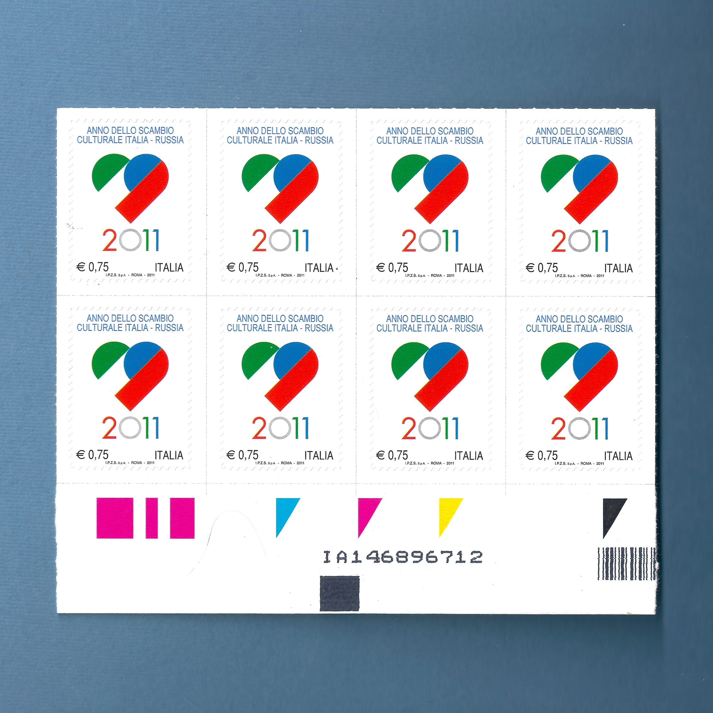 Год Италия-Россия, 2011 (почтовые марки)